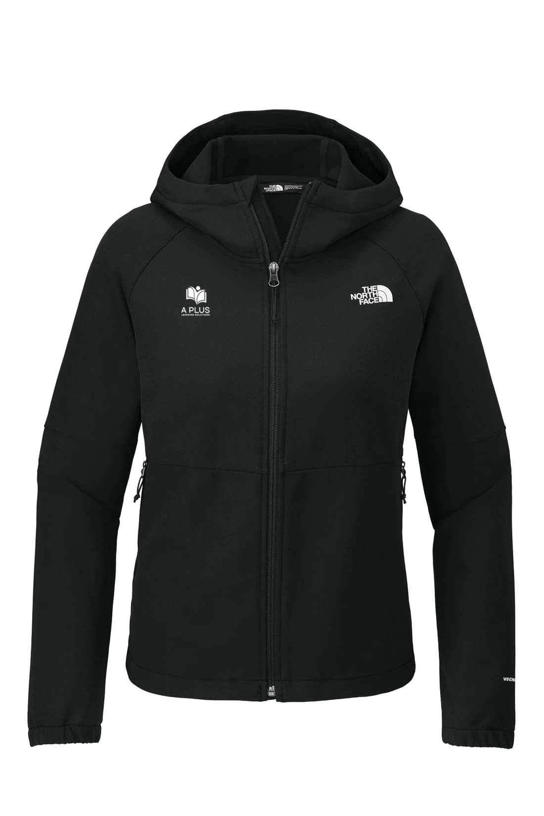 North Face Ladies Barr Lake Soft Shell Jacket, Black Heather [A Plus Learning Solutions]