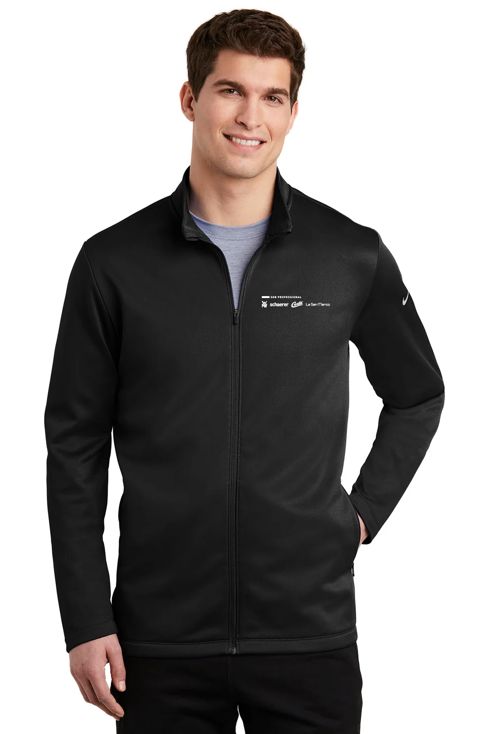 Nike ThermaFIT Full-Zip Jacket, Black [SEB Professional]