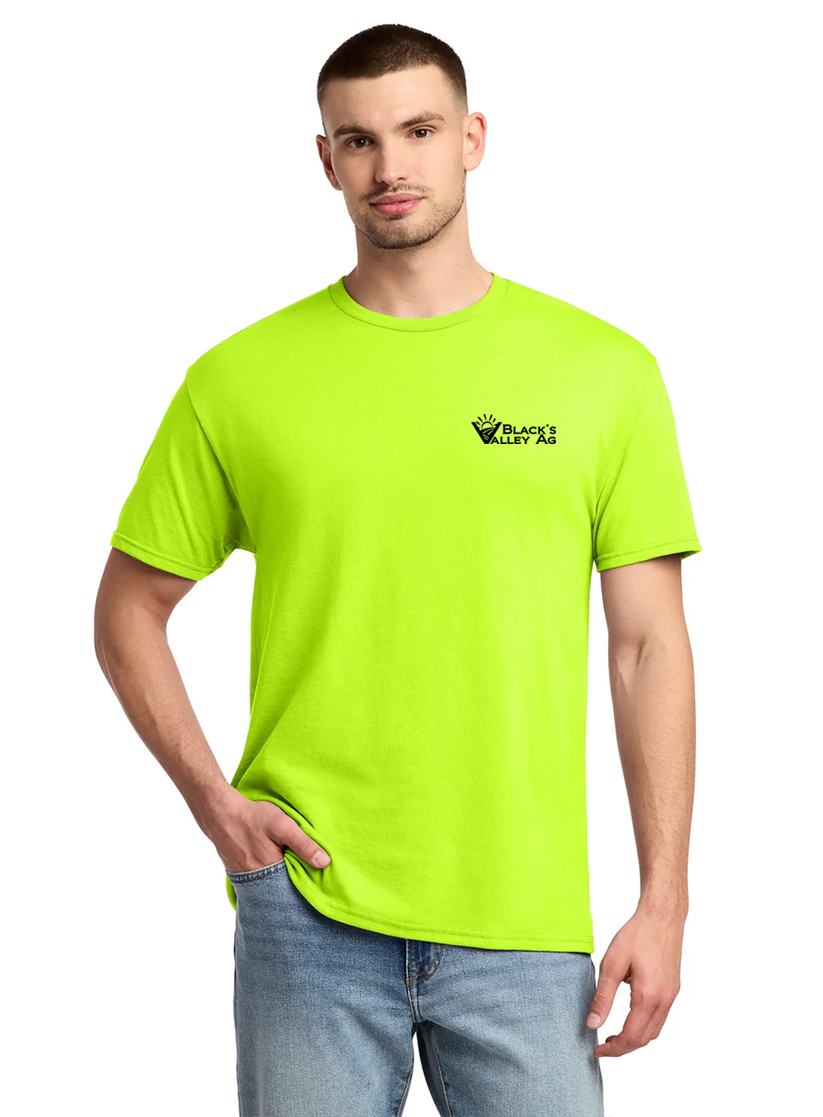 Jerzees Dri-Power Active 50/50 Cotton/Poly T-Shirt, 29M Safety Green [Black's Valley AG]