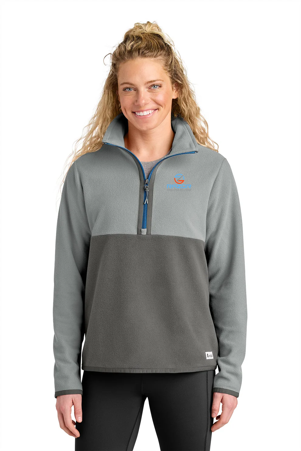 Cotopaxi Womens Amado  1/2-Zip Fleece, Smoke/ Cinder [Razor Consulting Solutions]