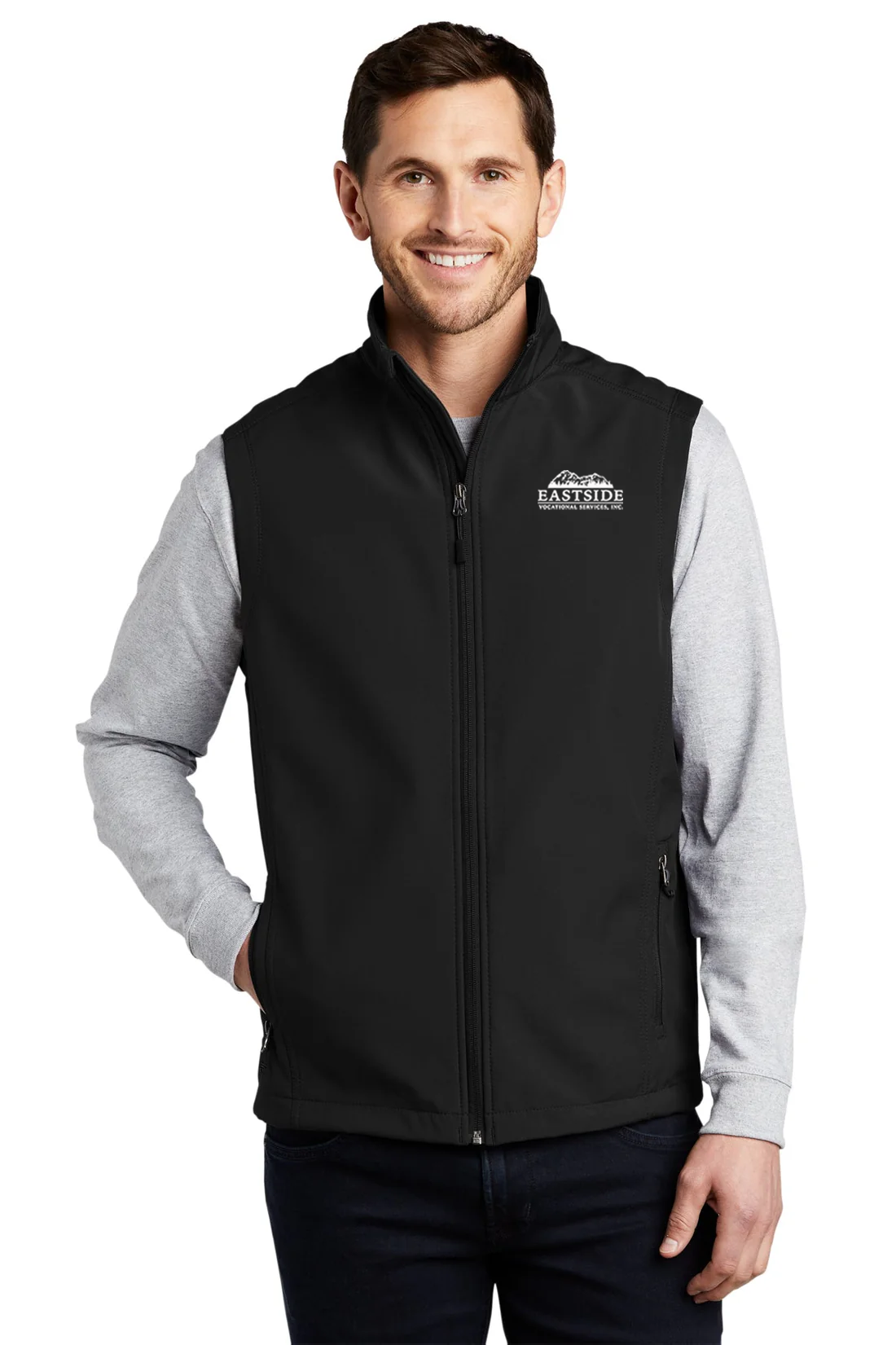 Port Authority Core Soft Shell Vest, Black [Eastside Vocational Services, Inc.]