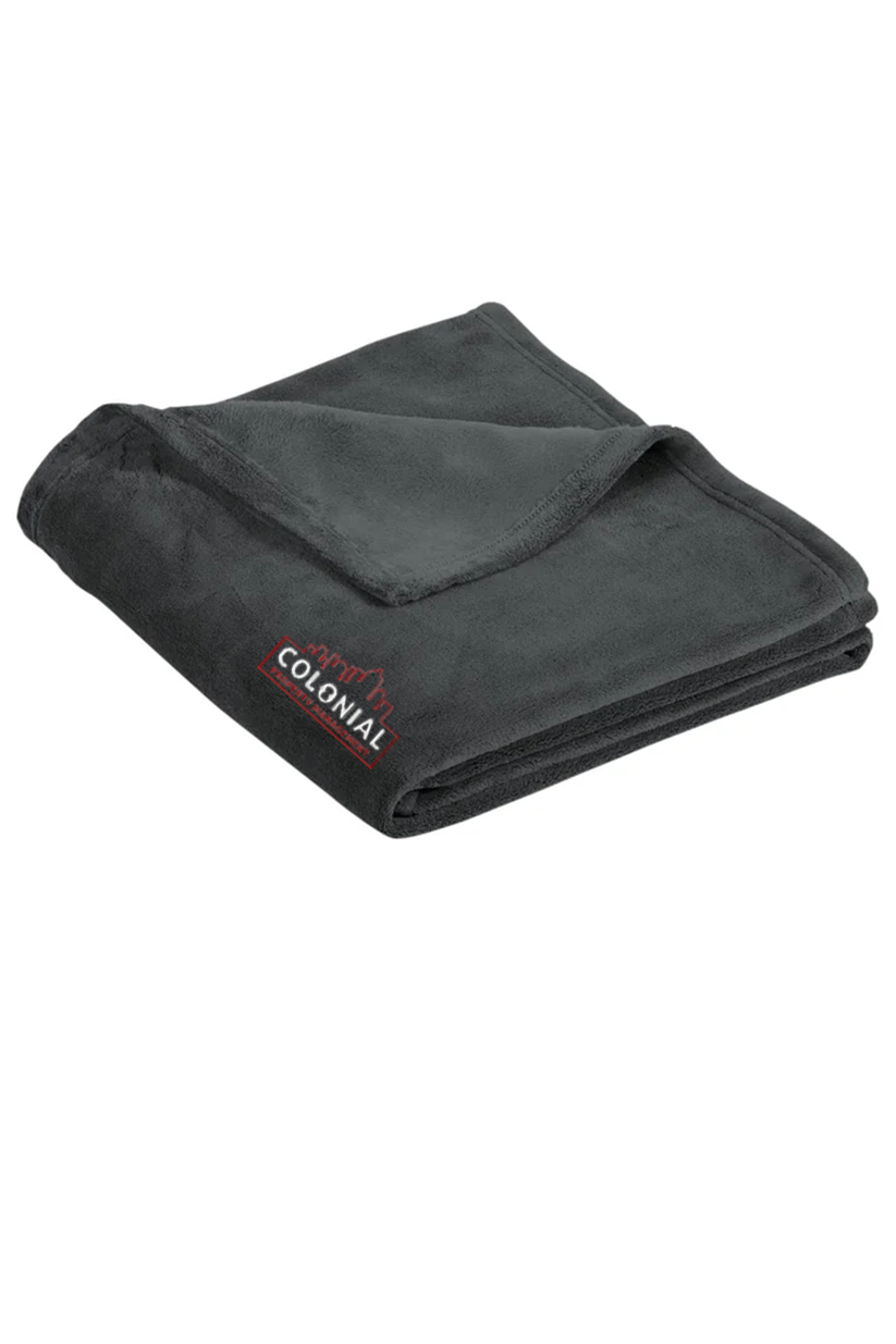 Port Authority Ultra Plush Blanket, Graphite Grey [Colonial Property Management]