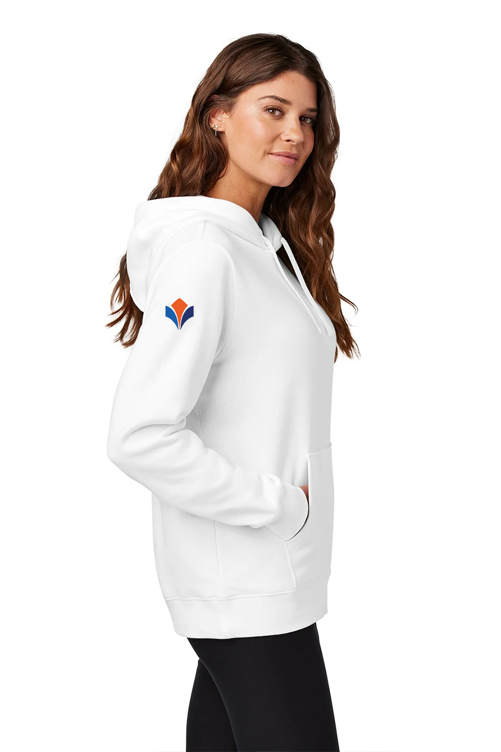 Nike Ladies Club Fleece Pullover Hoodie, White [Zura Bio]