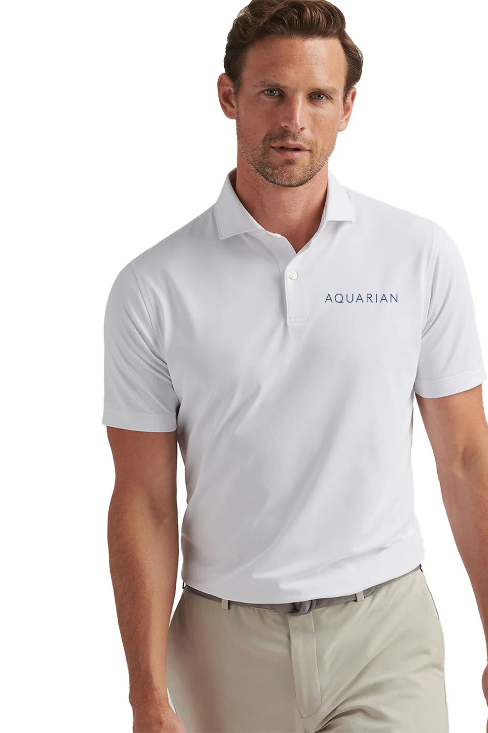 Peter Millar Soul Performance Mesh Polo, White [Aquarian]