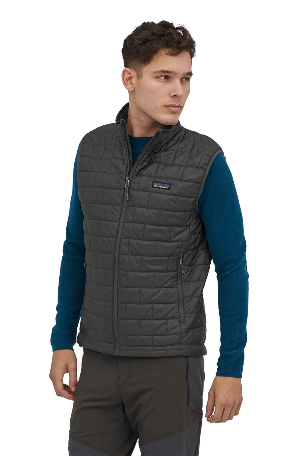 Patagonia Mens Nano Puff Vest, Forge Grey [Plus Delta Partners Anniversary Gift Store]