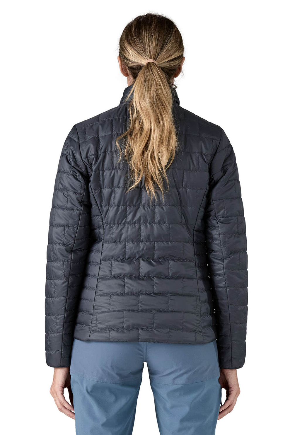 Patagonia Womens Nano Puff Custom Jackets, Smolder Blue