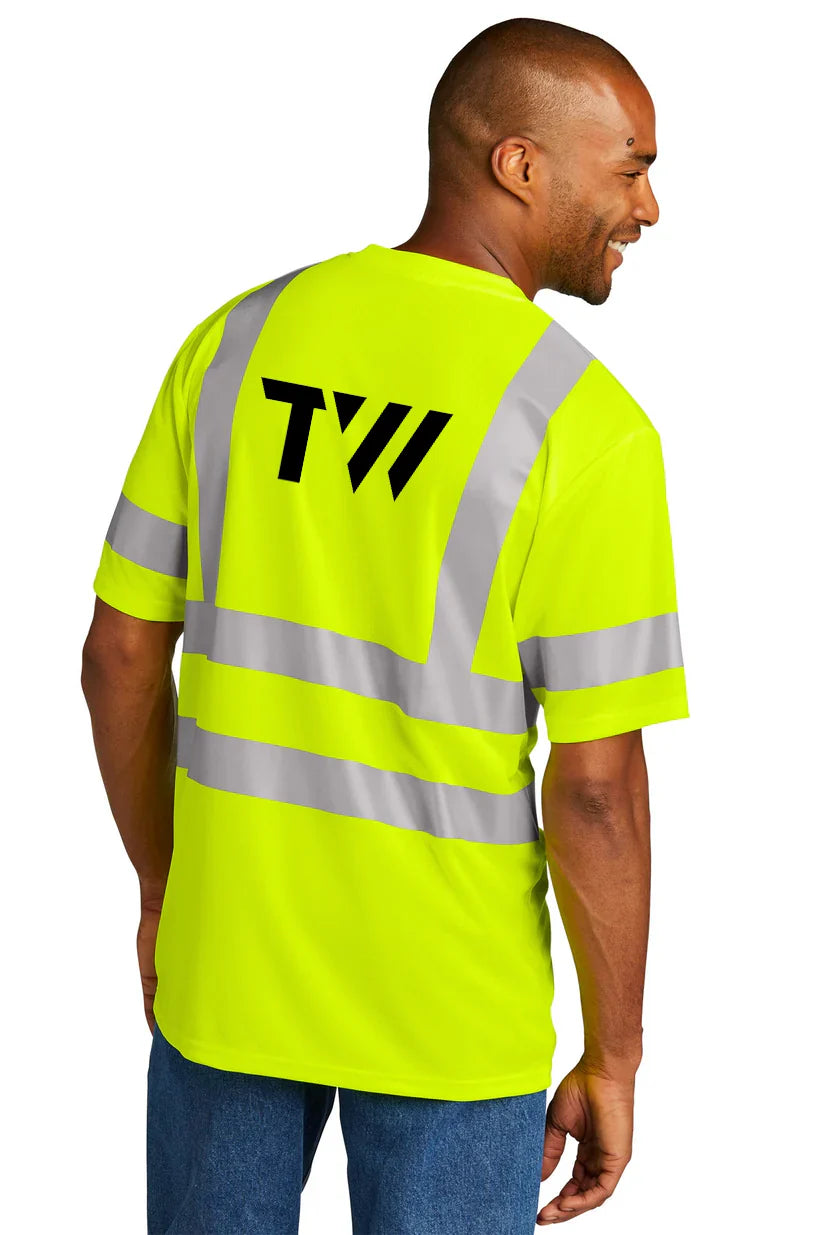 CornerStone ANSI 107 Class 3 Mesh Tee, Safety Yellow [TW Constructors]