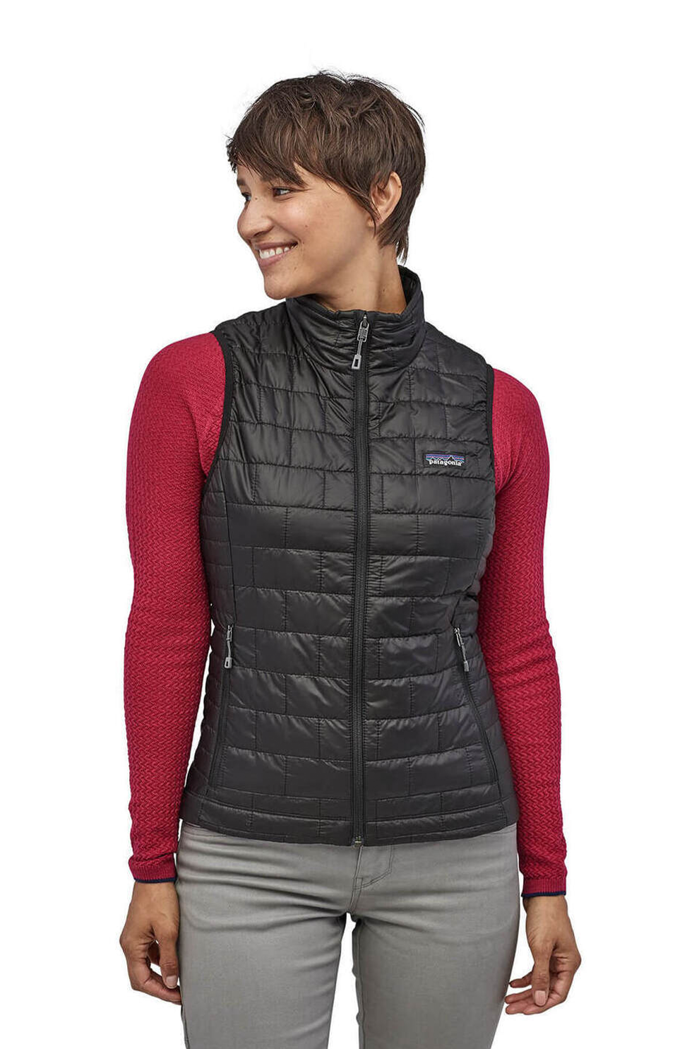 Patagonia Womens Nano Puff Vest, Black [Plus Delta Partners Anniversary Gift Store]