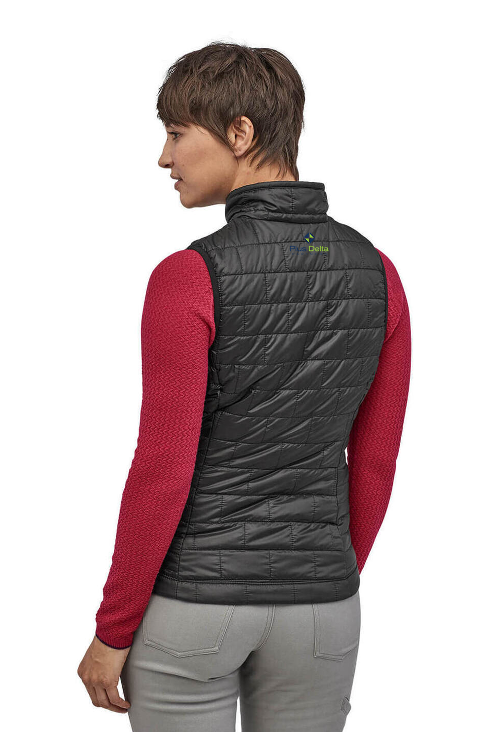 Patagonia Womens Nano Puff Vest, Black [Plus Delta Partners Anniversary Gift Store]