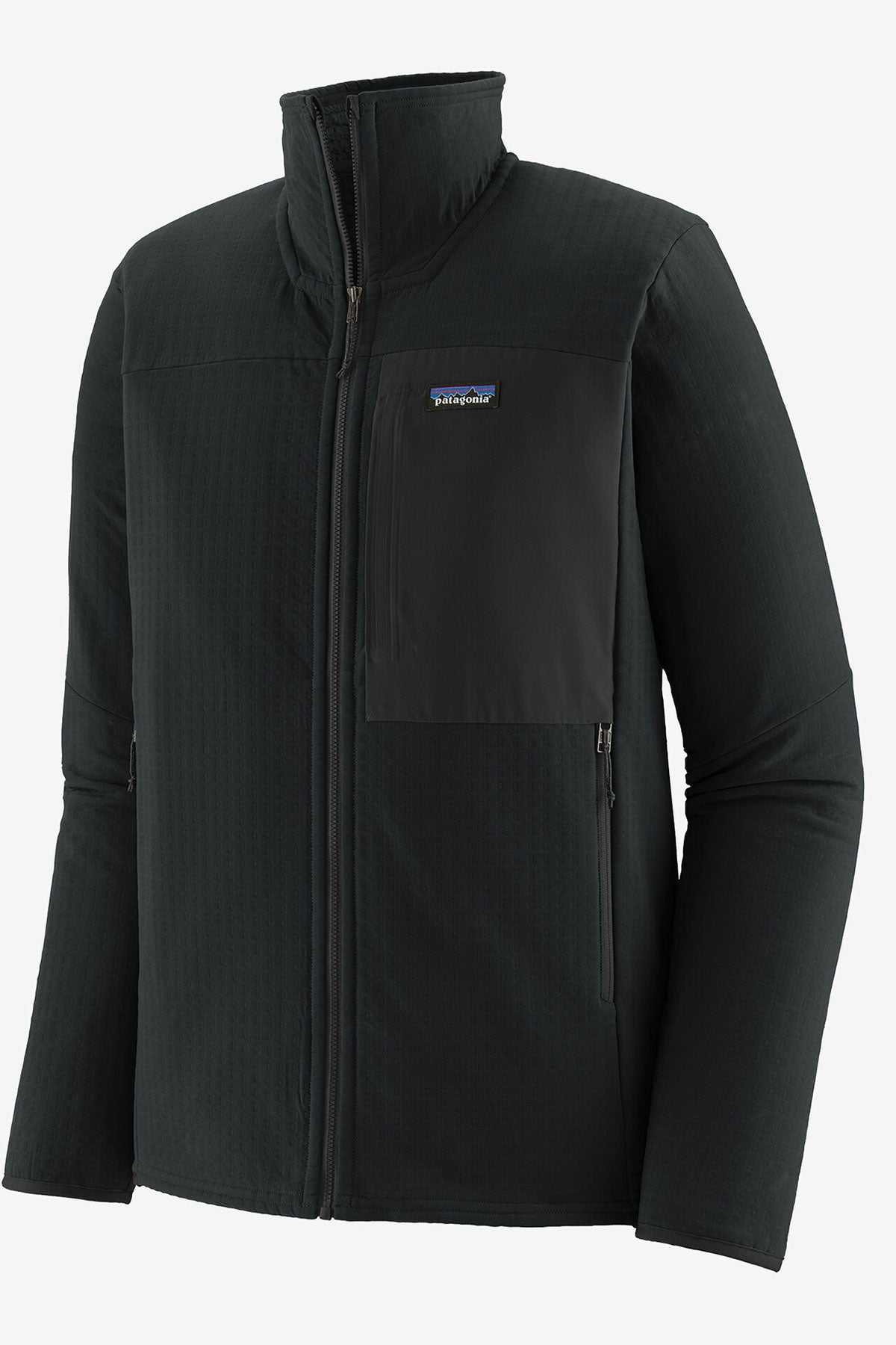 Patagonia Mens R2 TechFace Custom Jackets, Black