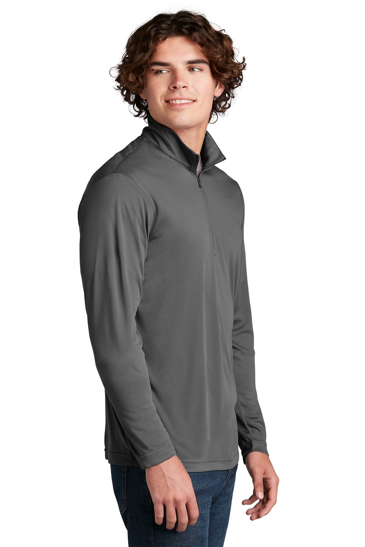 Sport-Tek PosiCharge Competitor Customized 1/4-Zip Pullovers, Iron Grey [IKG]