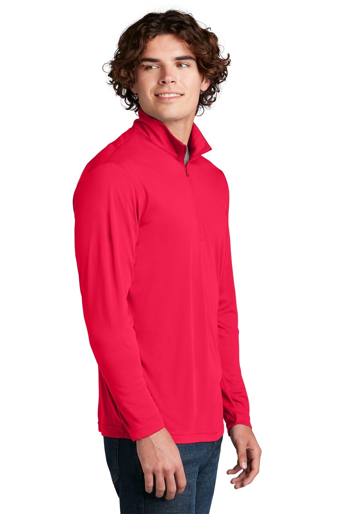 Sport-Tek PosiCharge Competitor Customized 1/4-Zip Pullovers, True Red [USFCR]