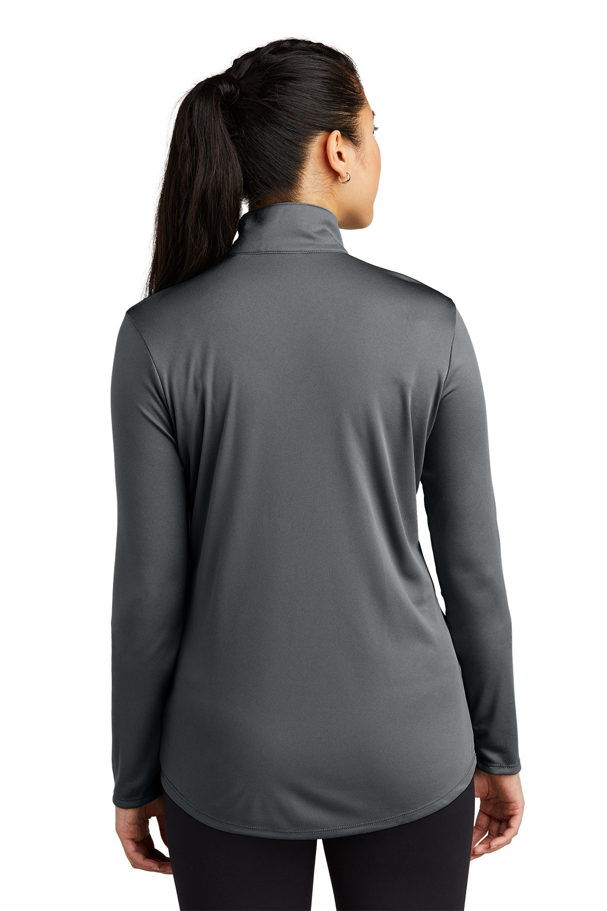 Sport-Tek Ladies PosiCharge Competitor Customized 1/4-Zip Pullovers, Iron Grey [Burtness]