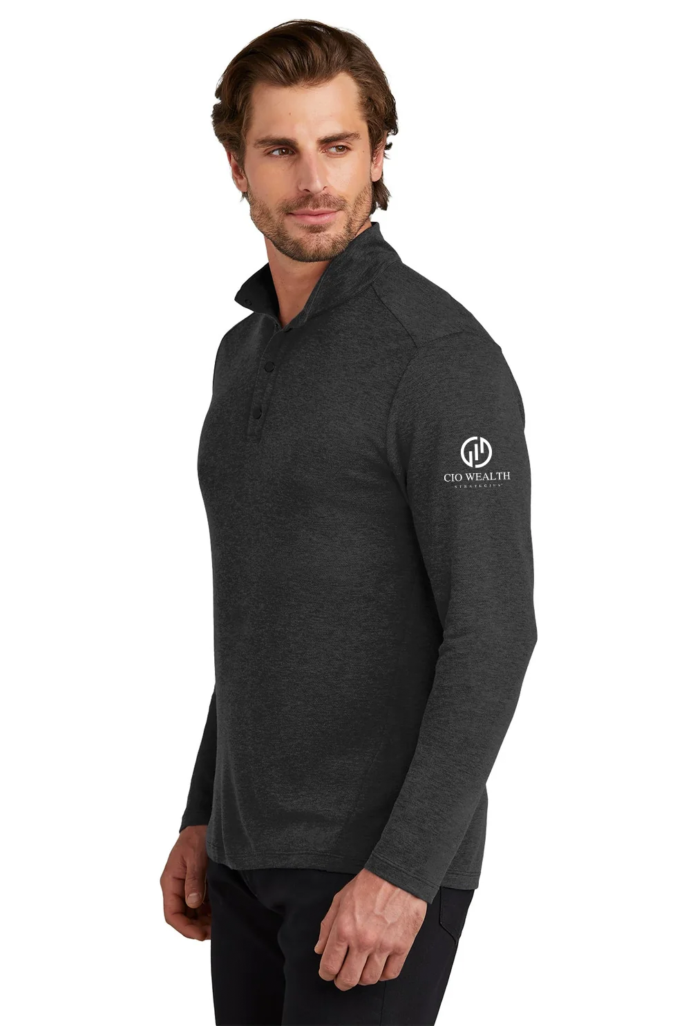 Custom OGIO Command Quarter Zip, Blacktop [CIO Wealth Strategies]