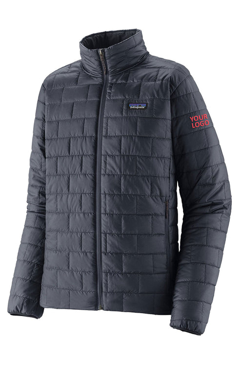 Patagonia Womens Nano Puff Custom Jackets, Smolder Blue