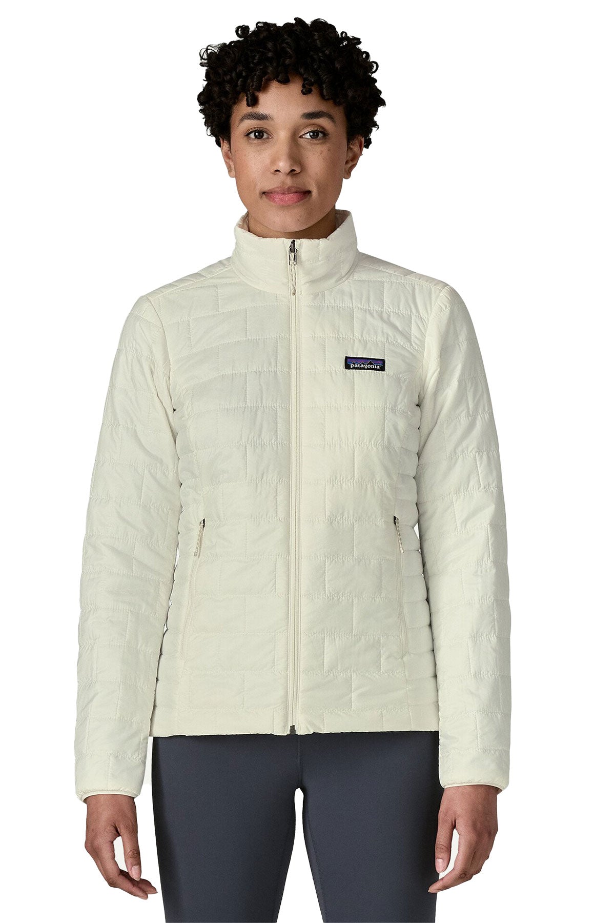 Patagonia Womens Nano Puff Custom Jackets, Birch White [Mechanical Solutions]