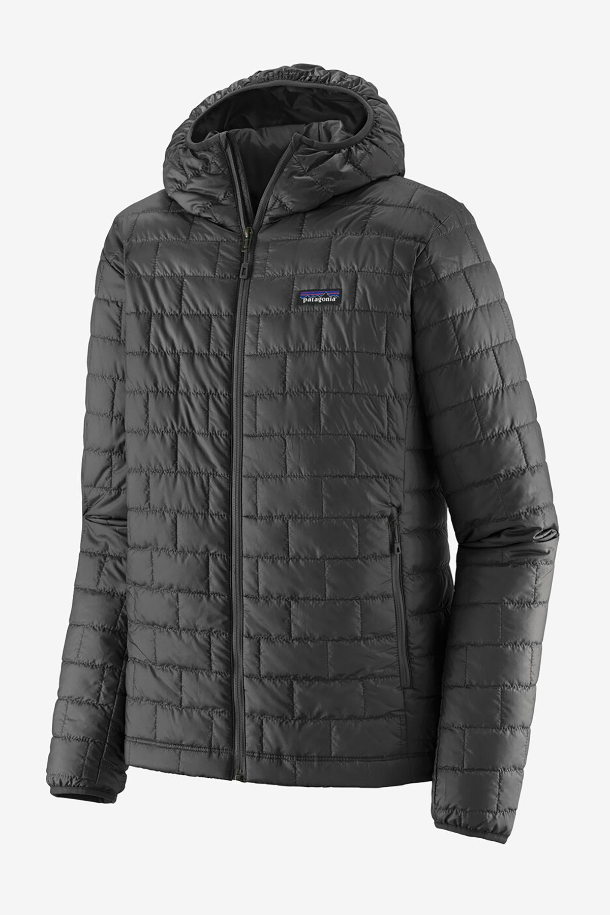 Patagonia Mens Nano Puff Custom Hoodies, Forge Grey
