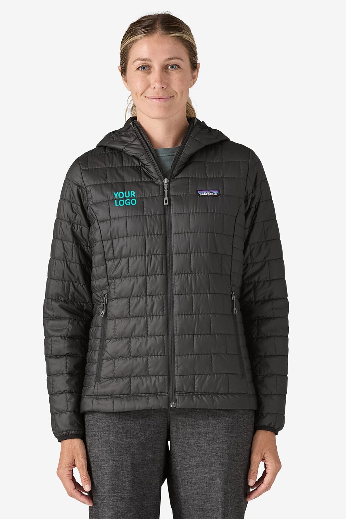 Patagonia Womens Nano Puff Custom Hoodies, Black [Launch Test 1]