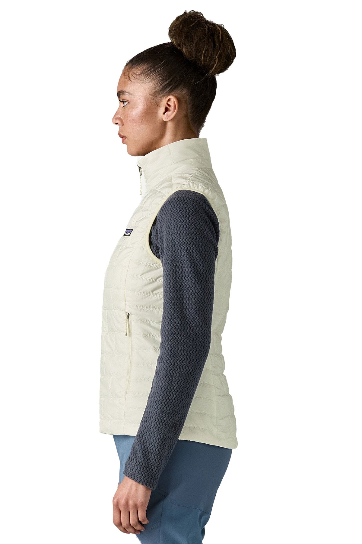 Patagonia Womens Nano Puff Custom Vests, Birch White [Fire Solutions]
