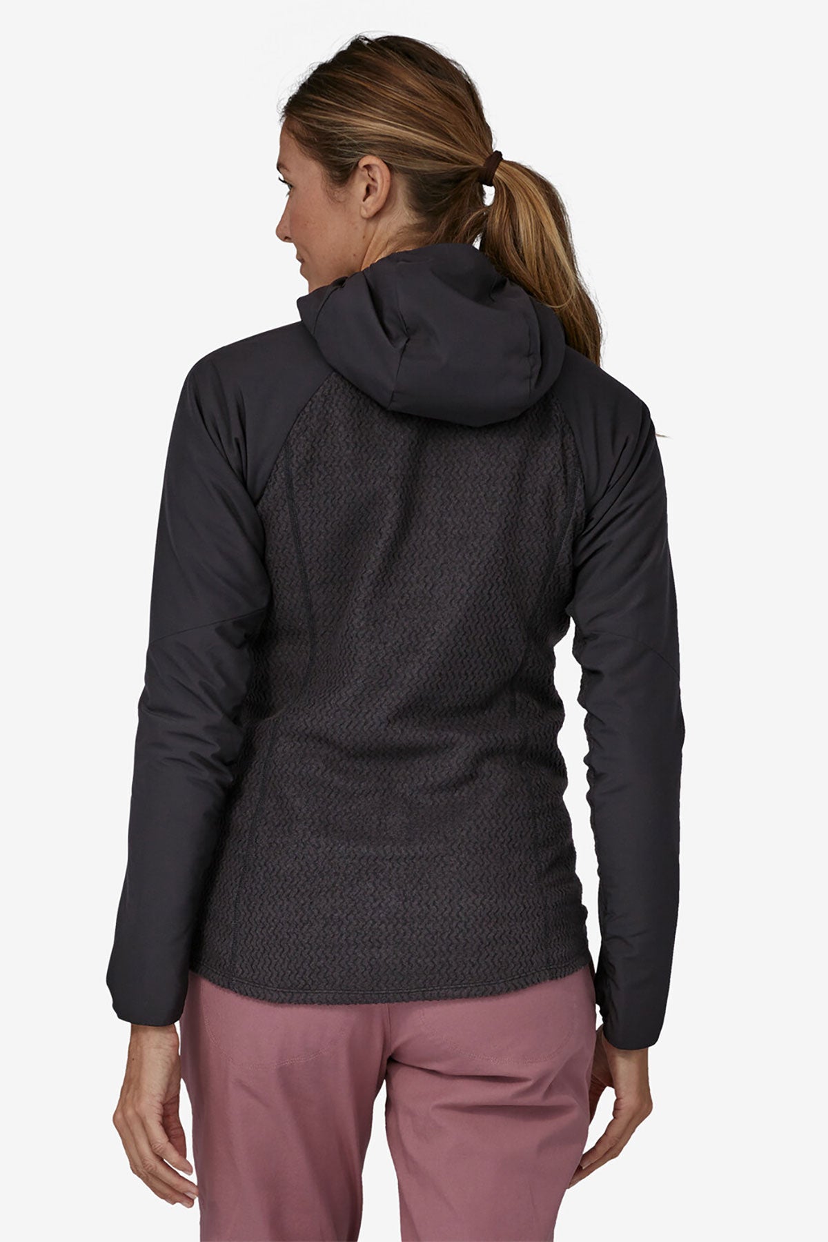 Patagonia Womens Nano-Air Light Hybrid Custom Hoodies, Black [Soundhound AI]