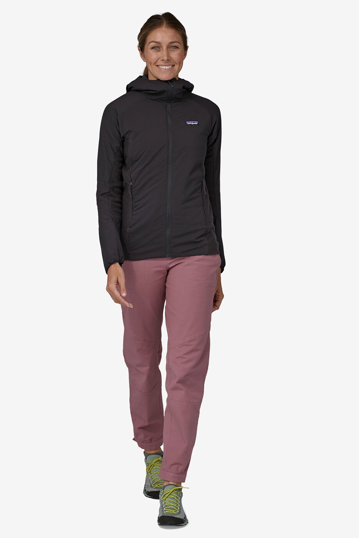 Patagonia Womens Nano-Air Light Hybrid Custom Hoodies, Black [Soundhound AI]