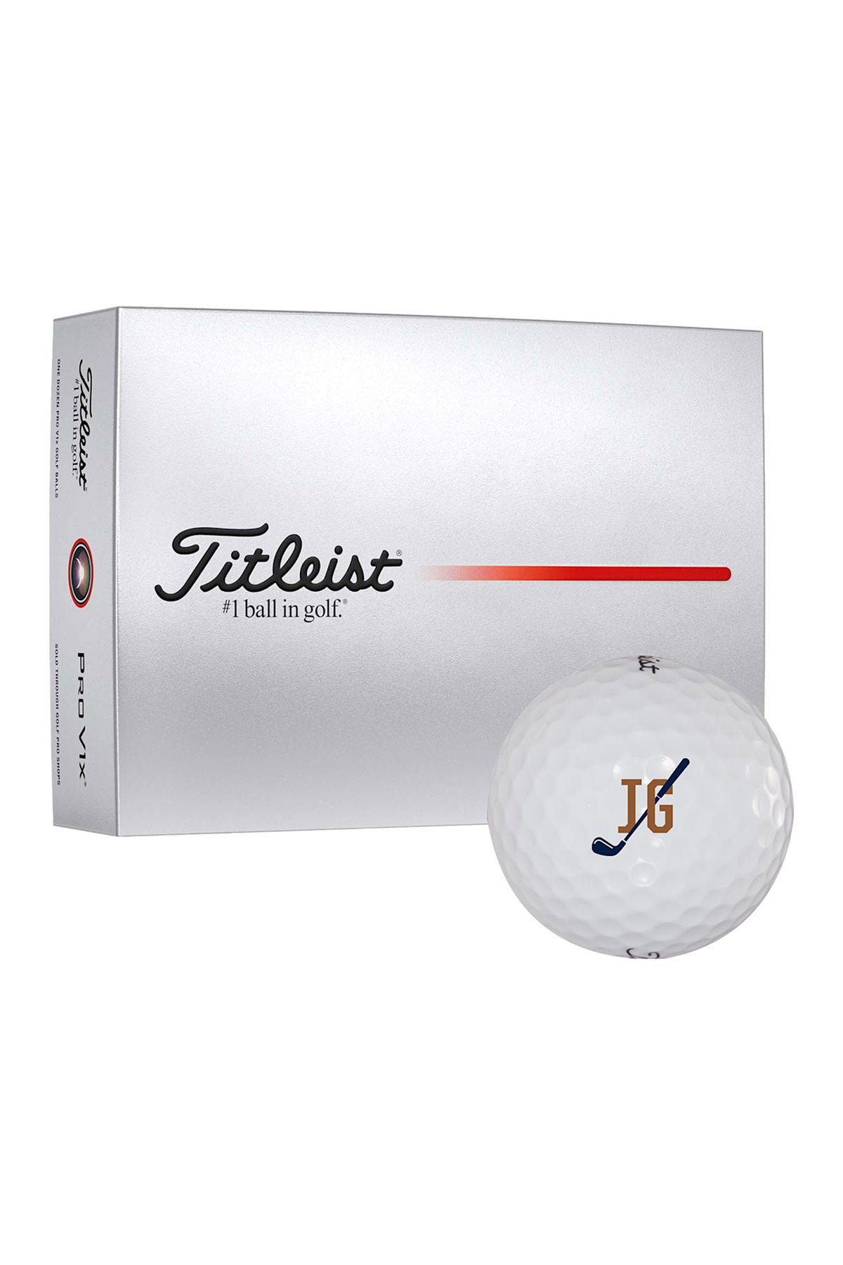 Titleist Pro V1x Custom Golf Balls-12 Pack, White