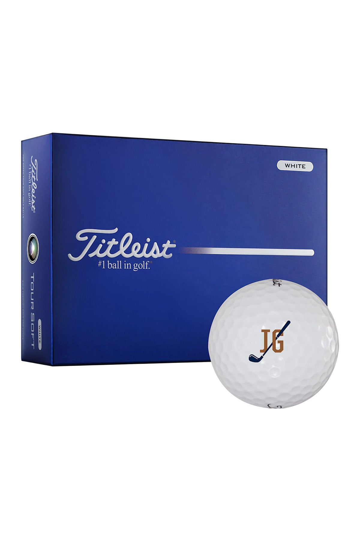 Titleist Tour Soft Custom Golf Balls-12 Pack, White