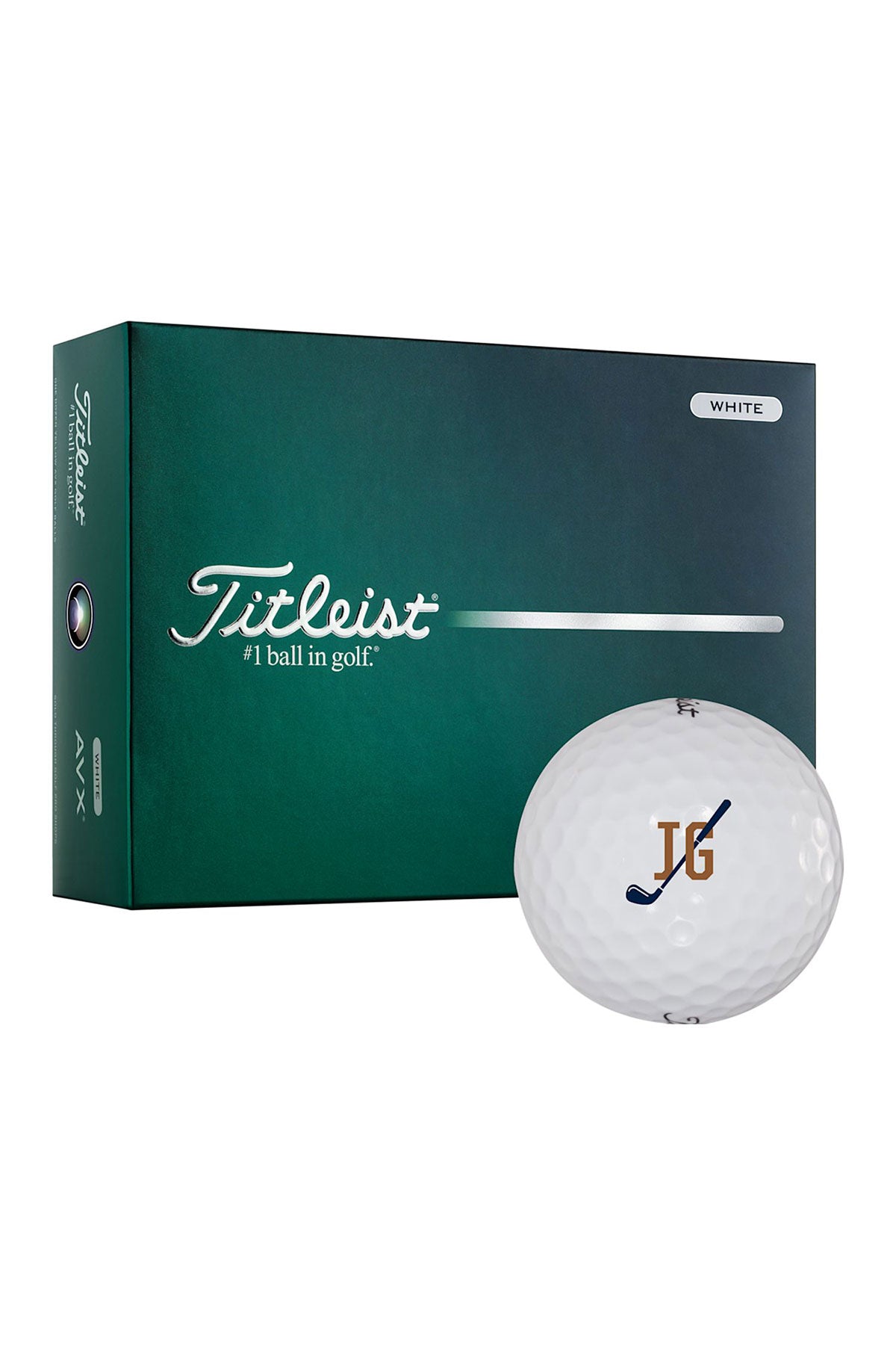 Titleist AVX Custom Golf Balls-12 Pack, White