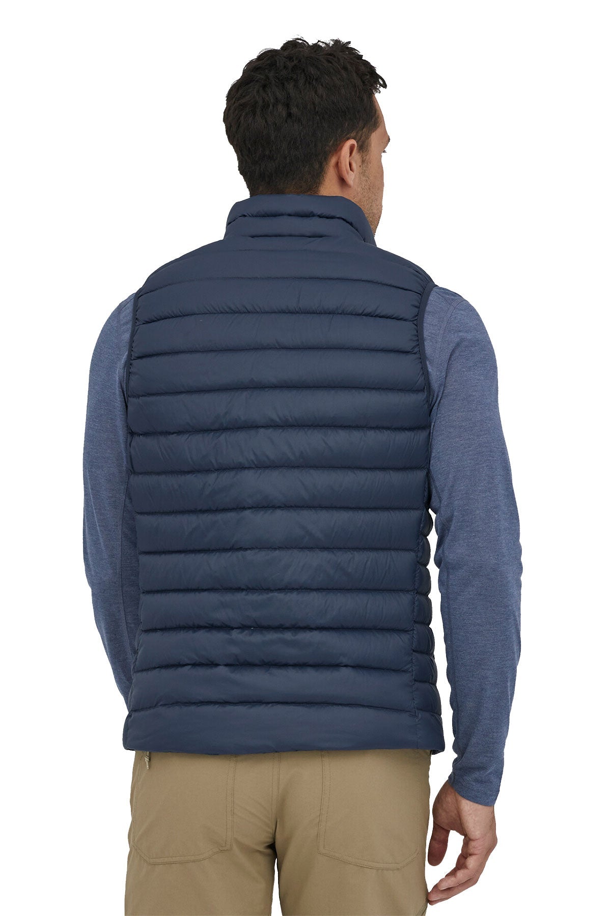 Patagonia Mens Down Sweater Customized Vests, New Navy [Matos Builders]