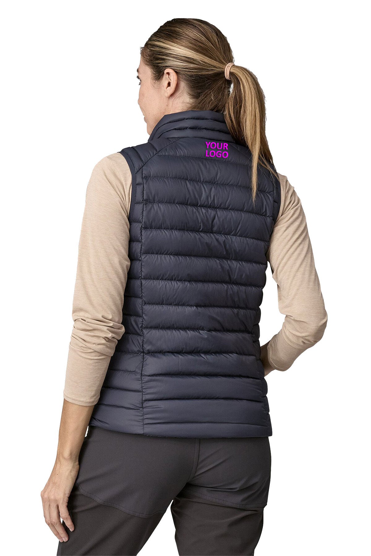 Patagonia Womens Down Sweater Custom Vests, Smolder Blue