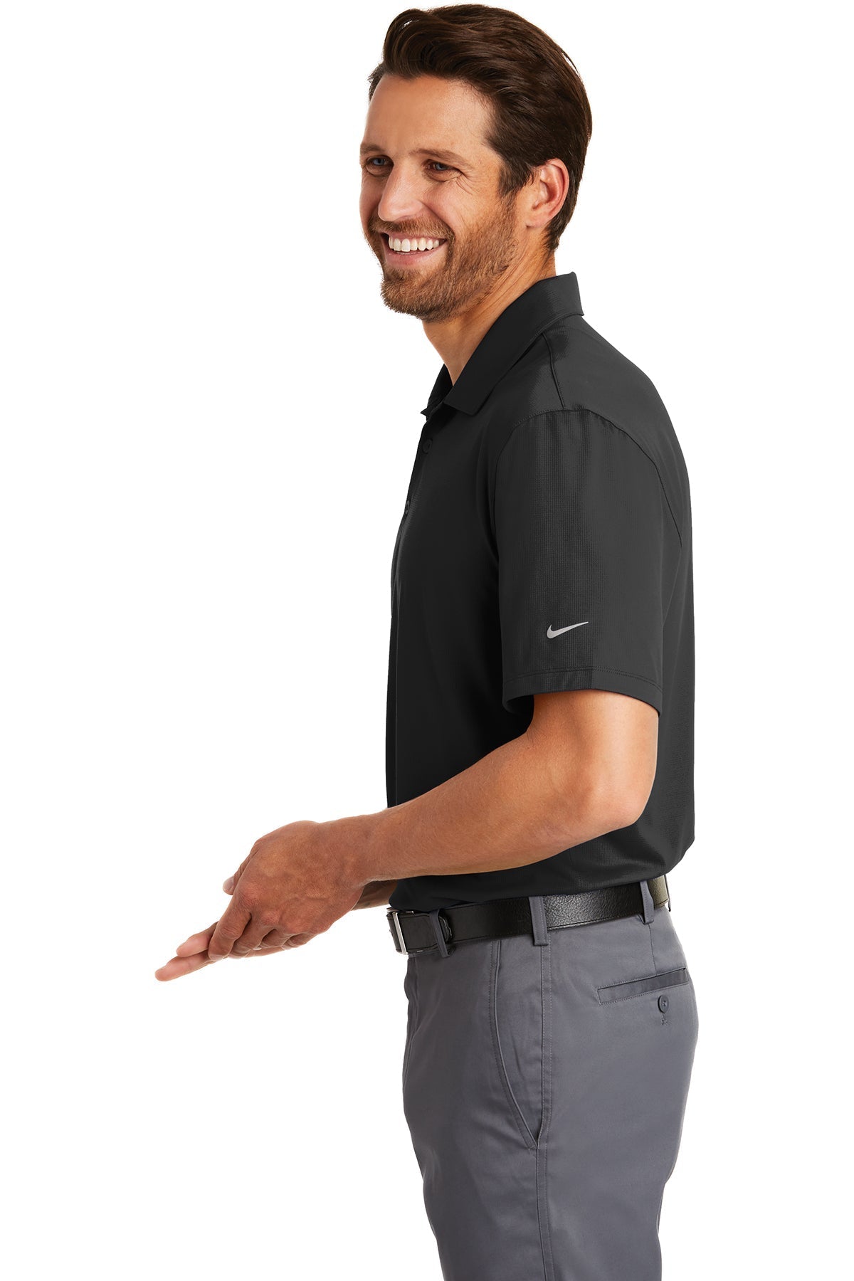 Nike Dri-FIT Legacy Customized Polos, Black [Bri-Steel Manufacturing]