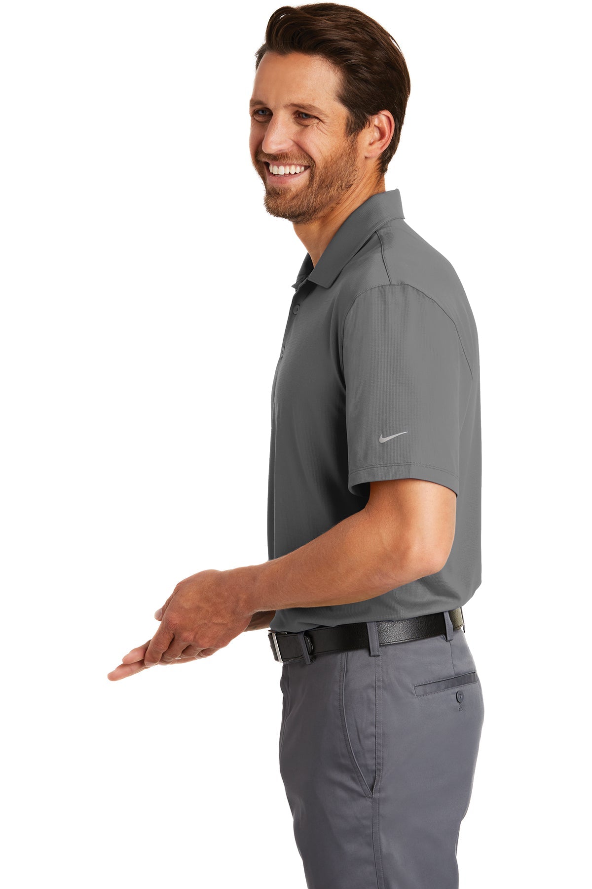 Nike Dri-FIT Legacy Customized Polos, Dark Grey [Real8 Group]