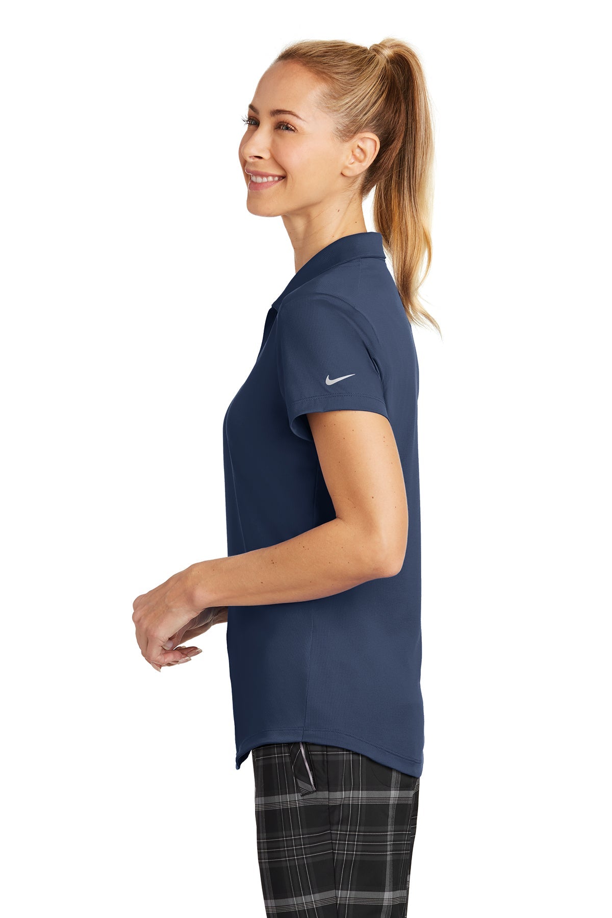Nike Ladies Dri-FIT Legacy Customized Polos, Midnight Navy [Zura Bio]