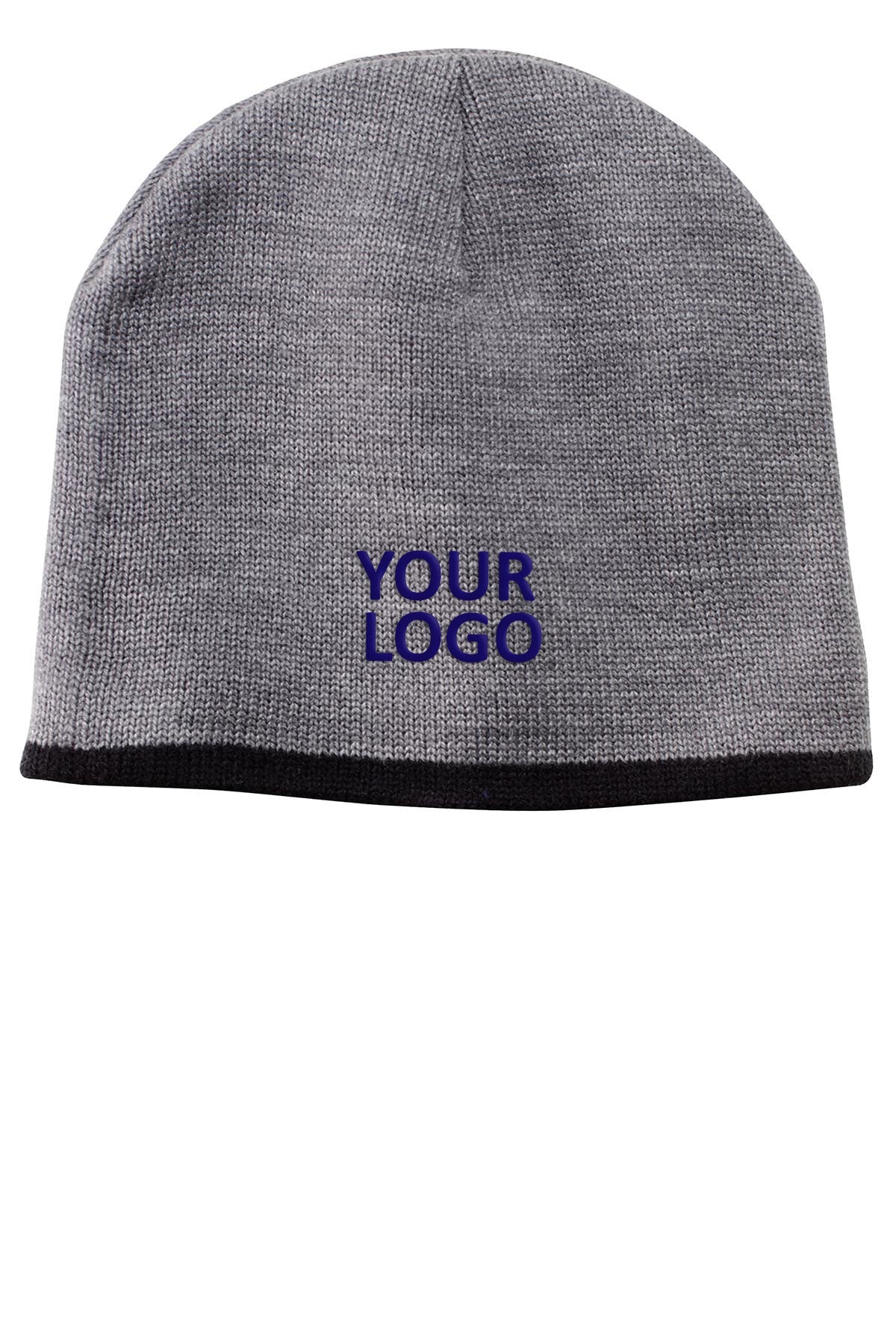 Port & Company Customized Beanies, Oxford/Black [Pantry]