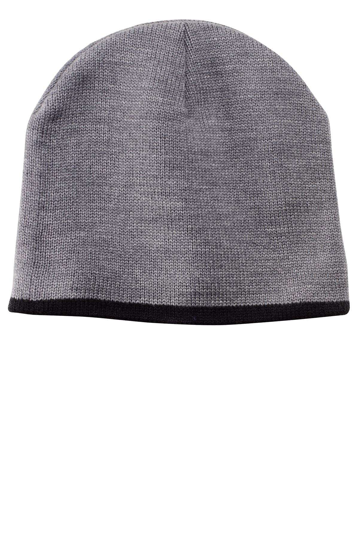 Port & Company Customized Beanies, Oxford/Black [Pantry]