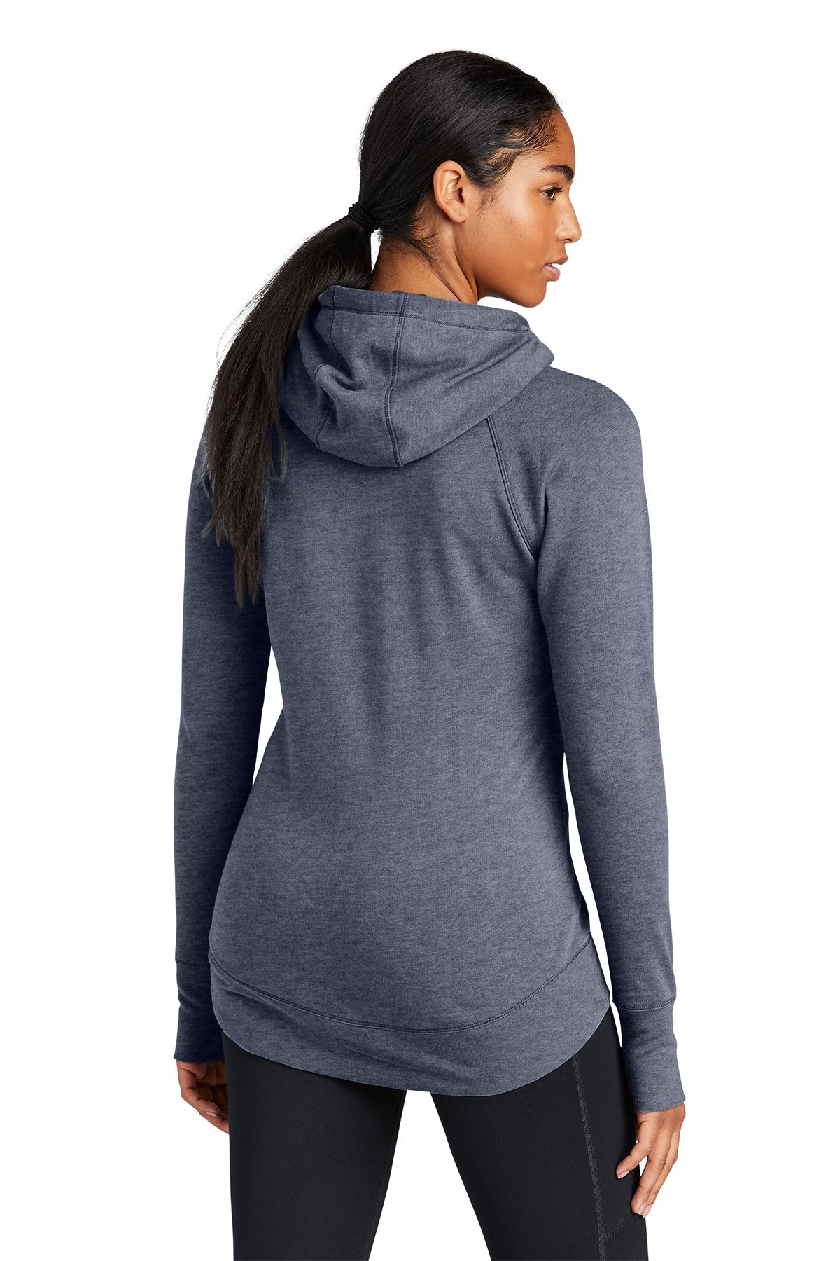 New Era Ladies Tri Blend Fleece Custom Hoodies, True Navy Heather [ASI]