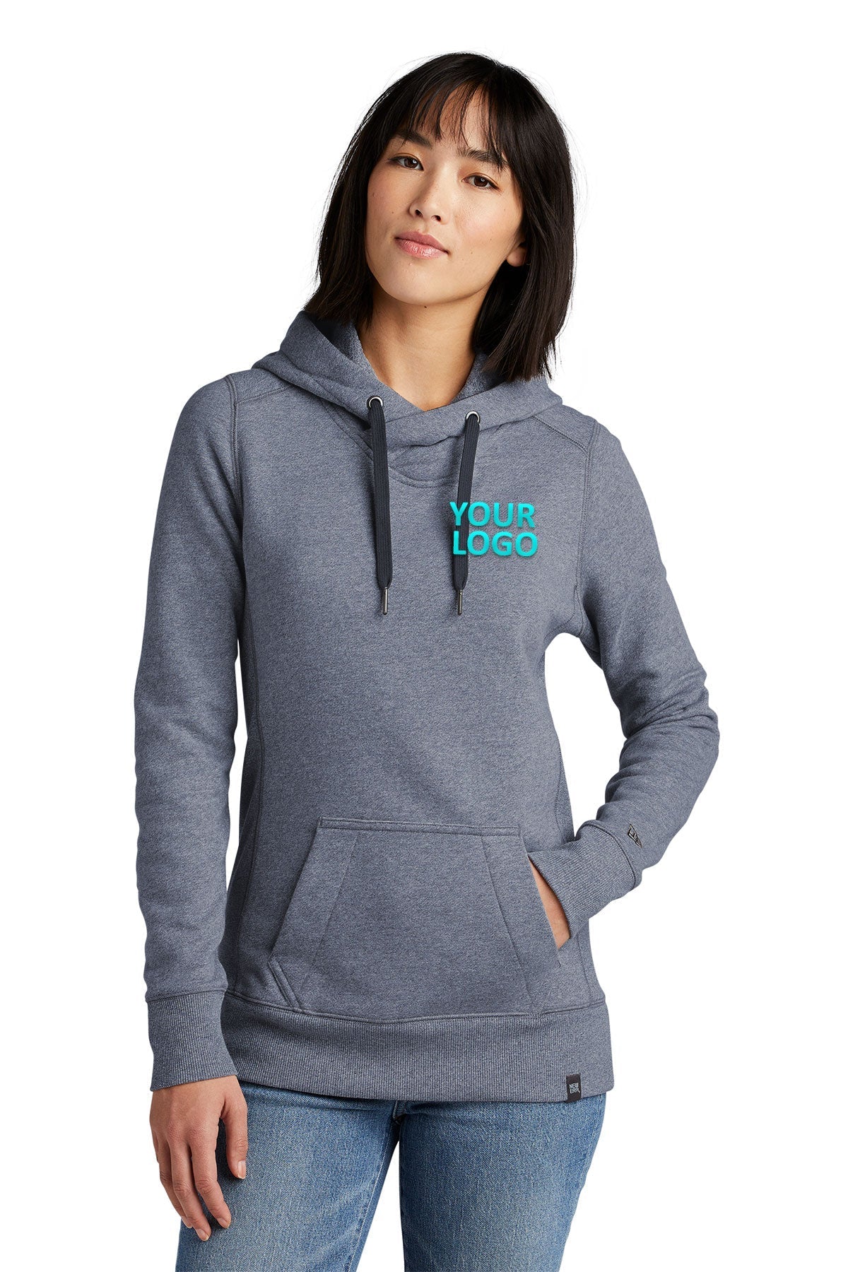 New Era Ladies French Terry Custom Hoodies, True Navy Twist [MortgageCountry]