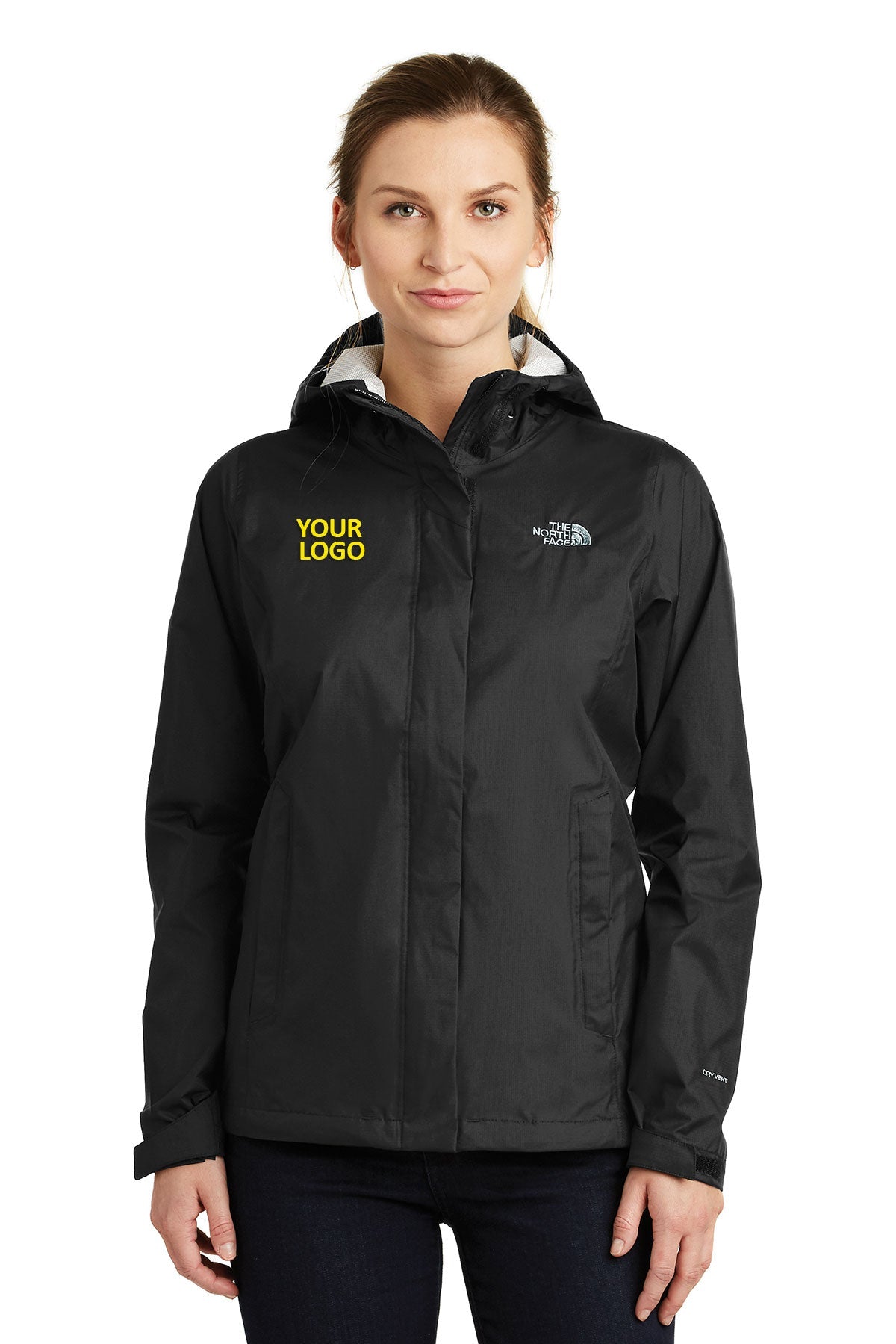 North Face Ladies DryVent Rain Jacket TNF Black [A Plus Learning Solutions]