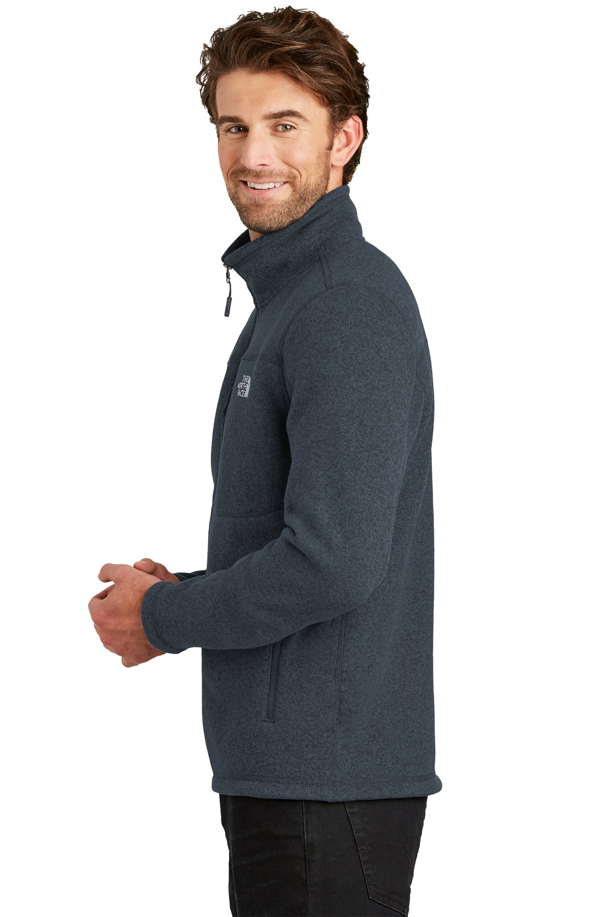 The North Face Sweater Fleece Jacket Urban Navy Heather [Horizontal Talent]