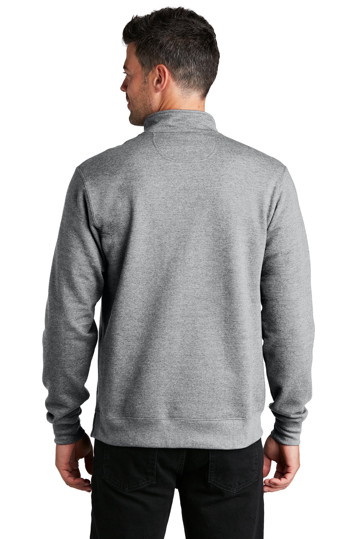 Port & Company Fan Favorite Fleece Branded Quarter Zips, Athletic Heather [WILS]
