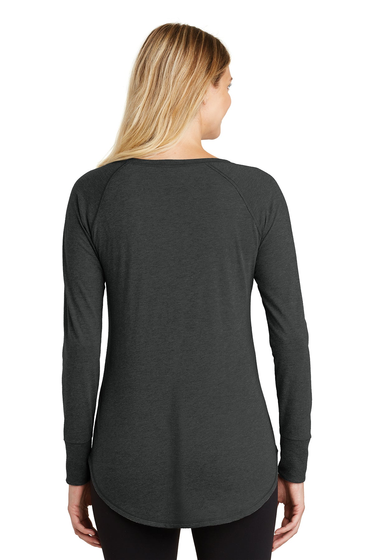 District Made Ladies Perfect Tri Long Sleeves, Black Frost [Black Diamond Realty]