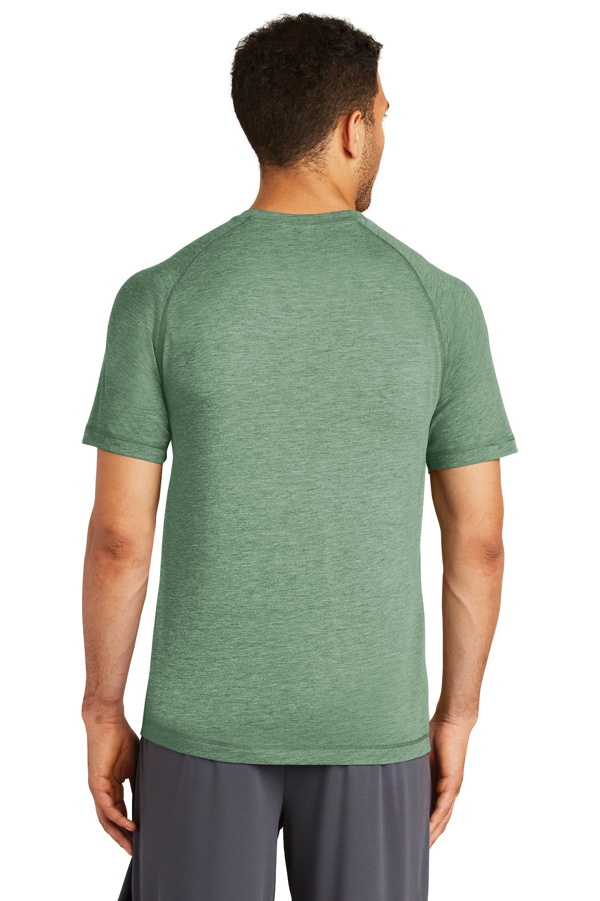 Sport-Tek PosiCharge Tri Blend Custom Wicking Raglan Tee's, Forest Green Heather [Callan LLC]