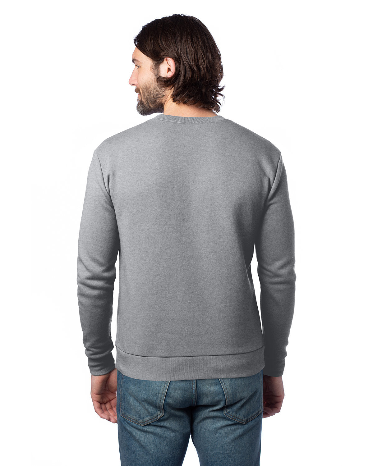 Alternative Unisex Eco-Cozy Fleece Sweatshirt, Heather Grey