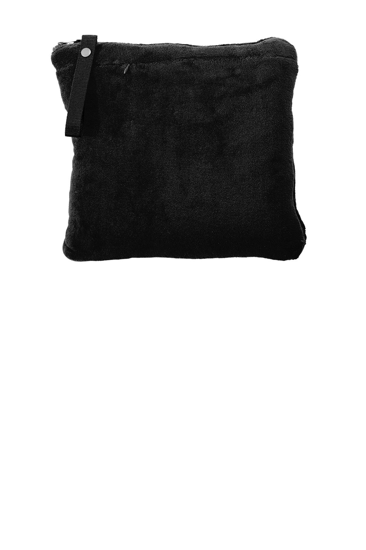 Port Authority Packable Travel Custom Blankets, Black [PracticeTek]