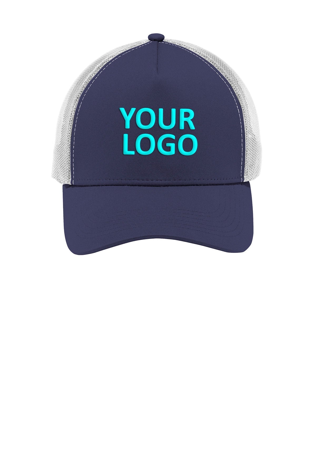 Sport-Tek PosiCharge Competitor Custom Mesh Back Caps, True Navy/ White [Charlotte Animal Referral & Emergency]