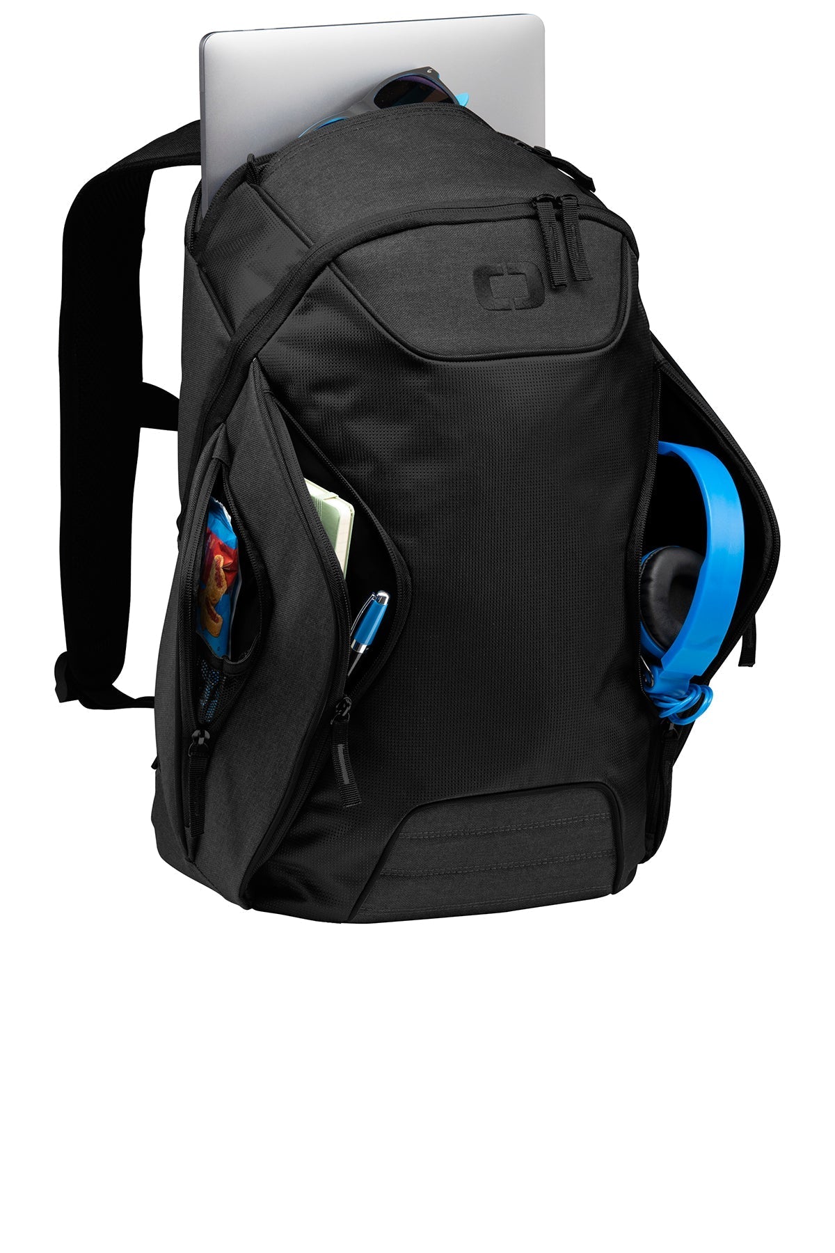 OGIO Hatch Customzied Backpacks, Black/ Heather Grey [NexTech Solutions]