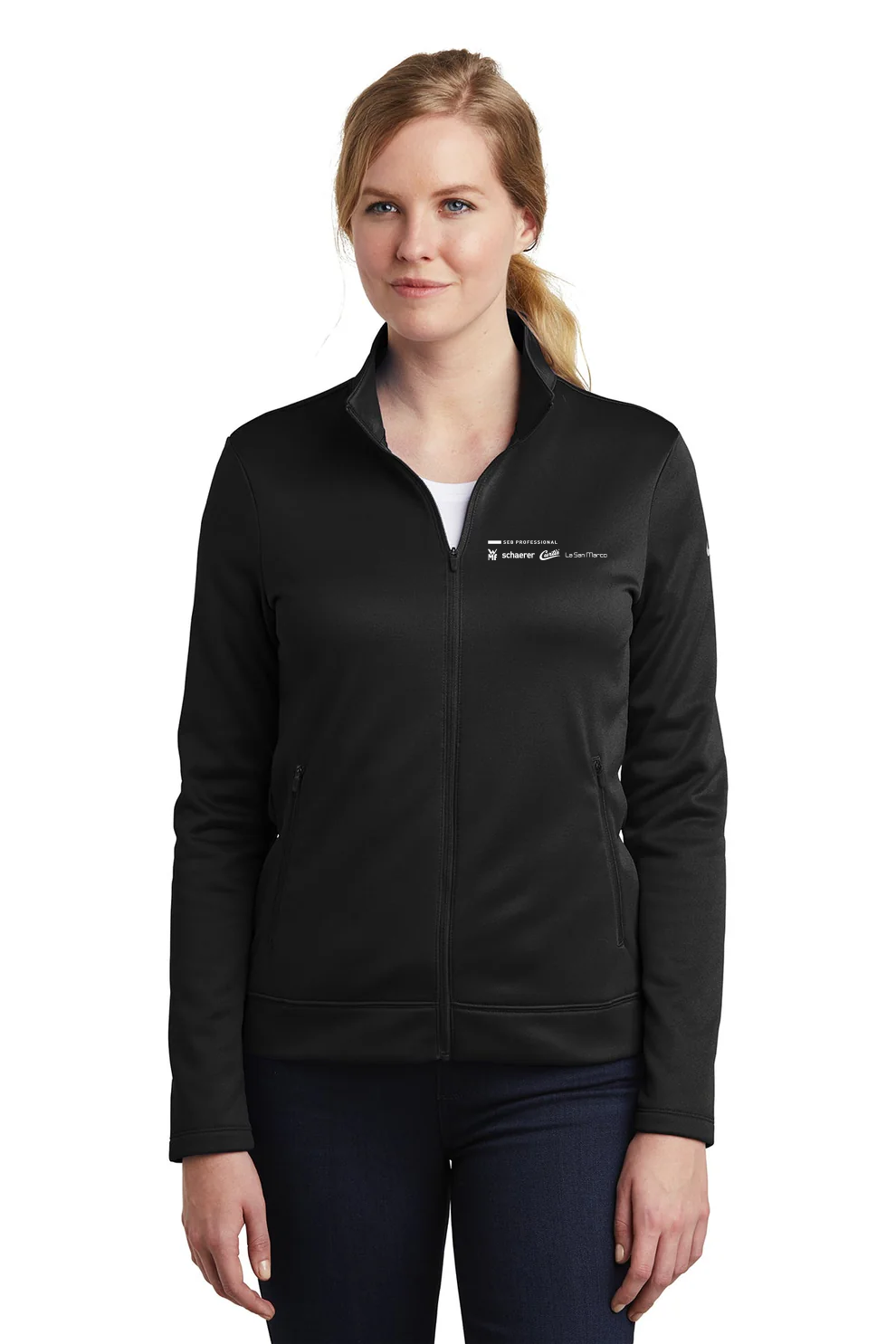 Nike Ladies ThermaFIT Full-Zip Jacket, Black [SEB Professional]