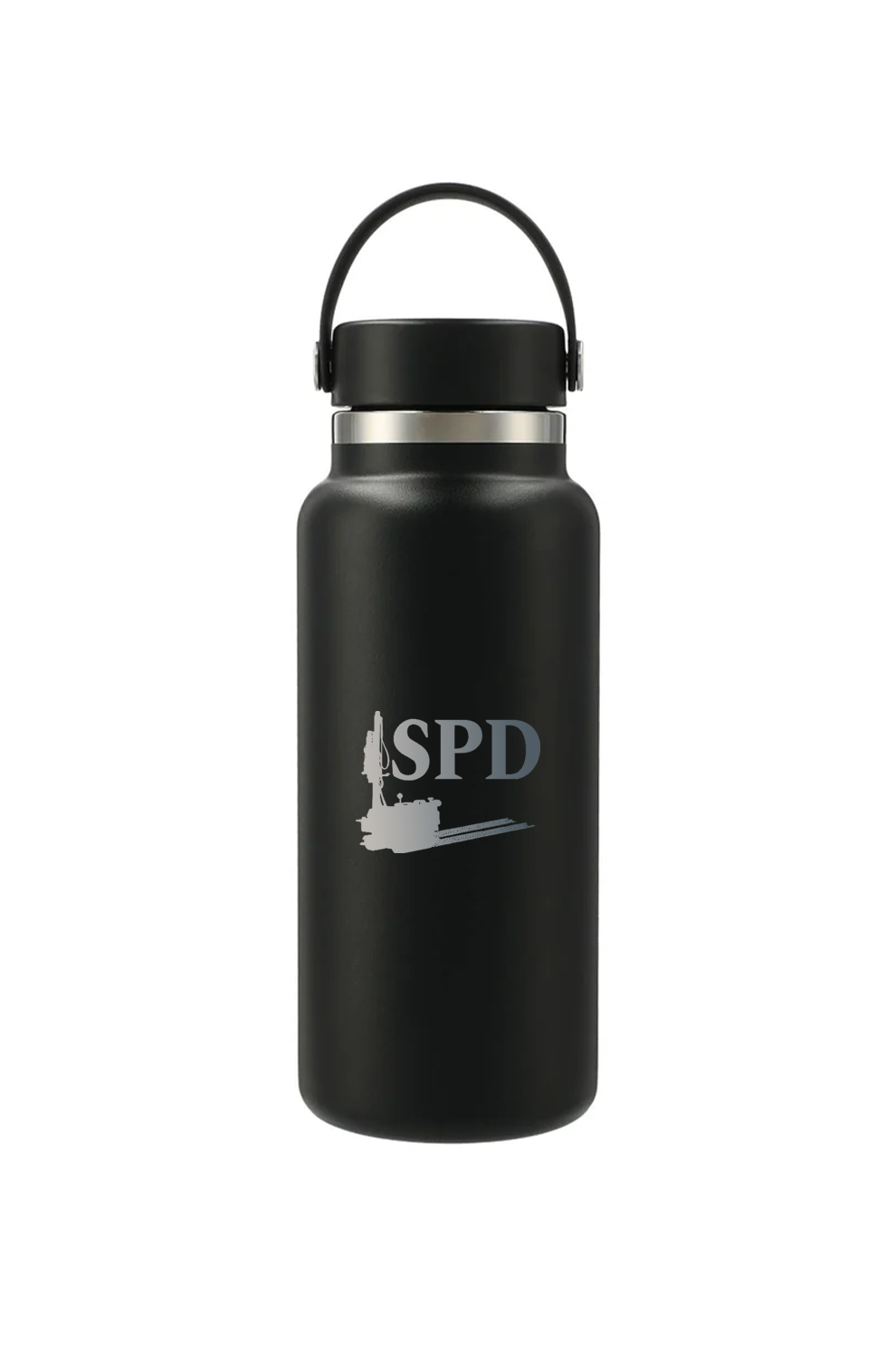 Hydro Flask Wide Mouth 32oz Bottle with Flex Cap, Black [Solar Pile Driver]