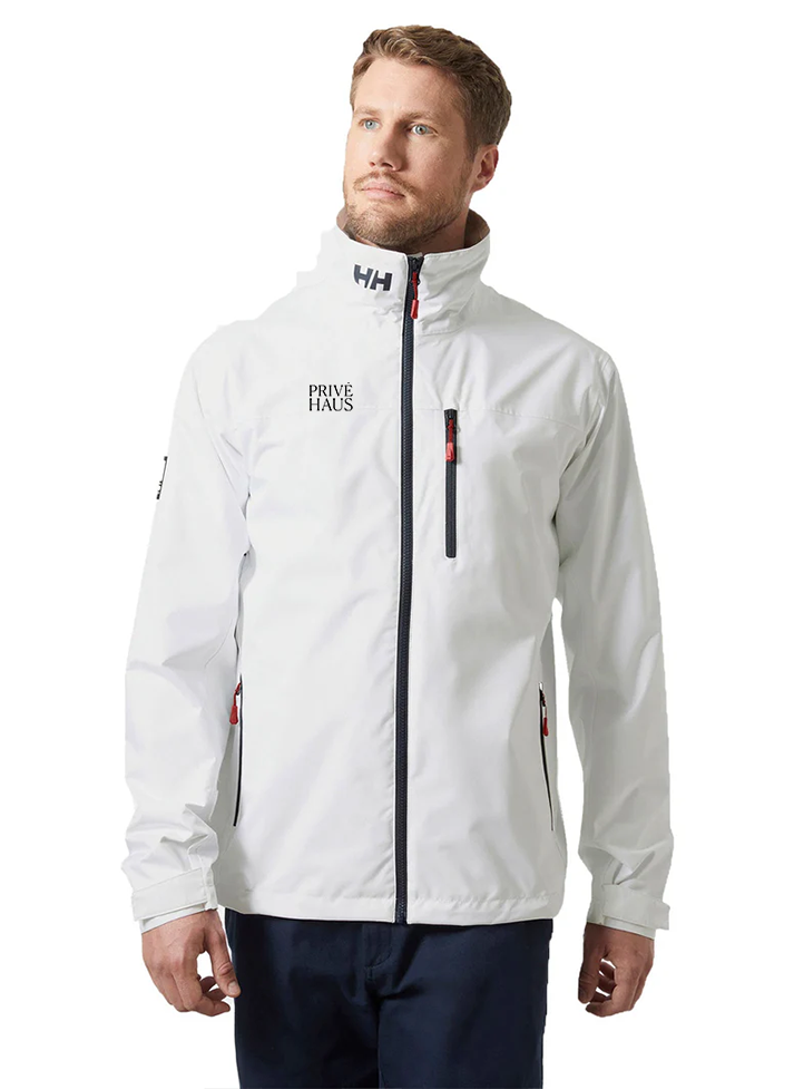 Helly Hansen Mens Crew Jacket 2.0, White [Prive Haus]