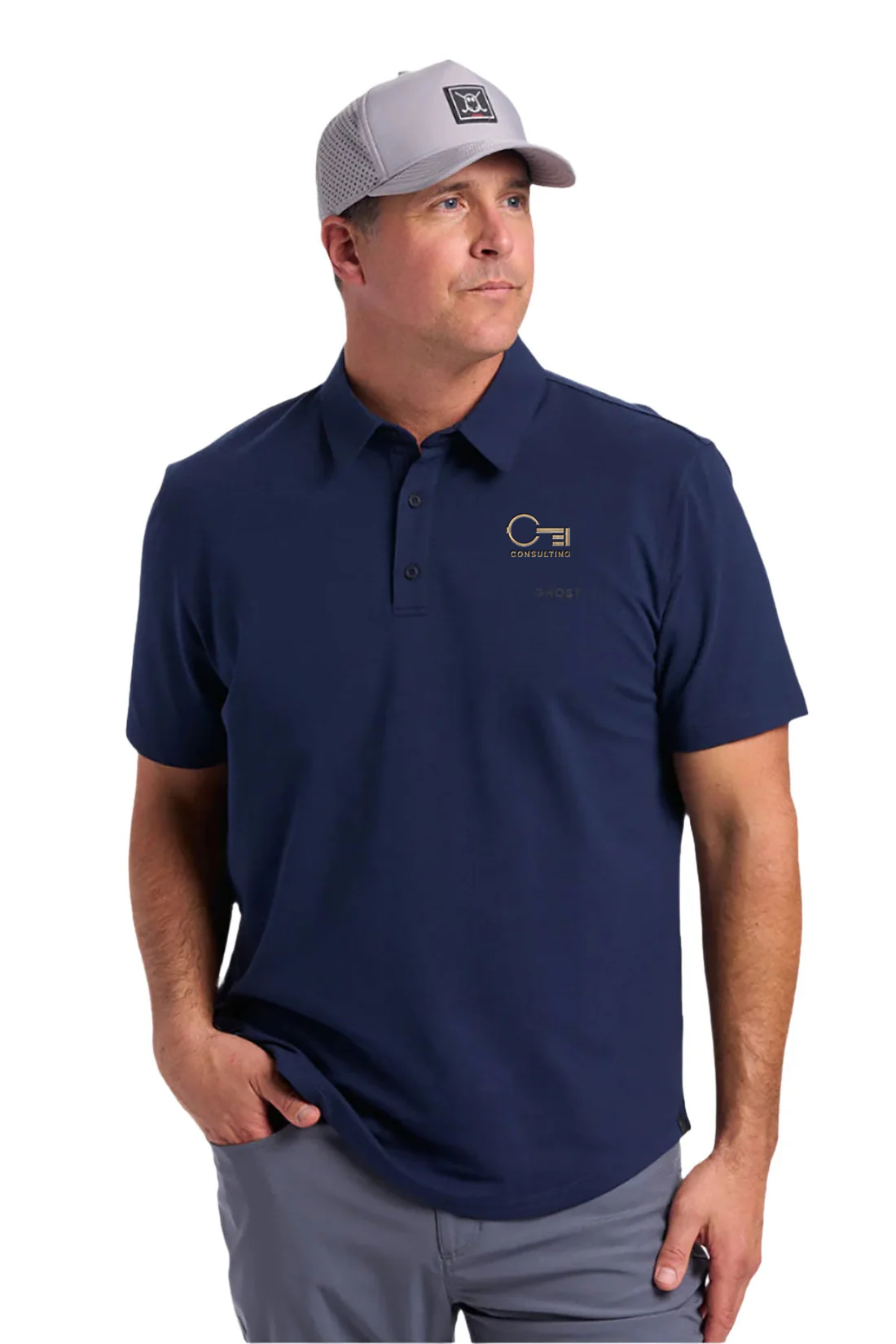 Ghost Golf Polo, Navy [CEI Consulting]